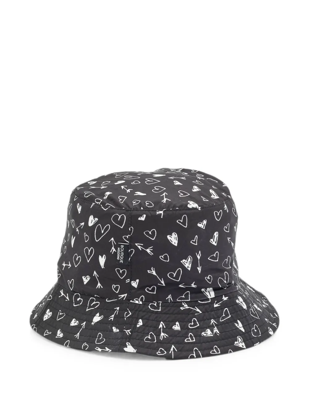Moschino Pre-Owned heart-print bucket hat - Nero