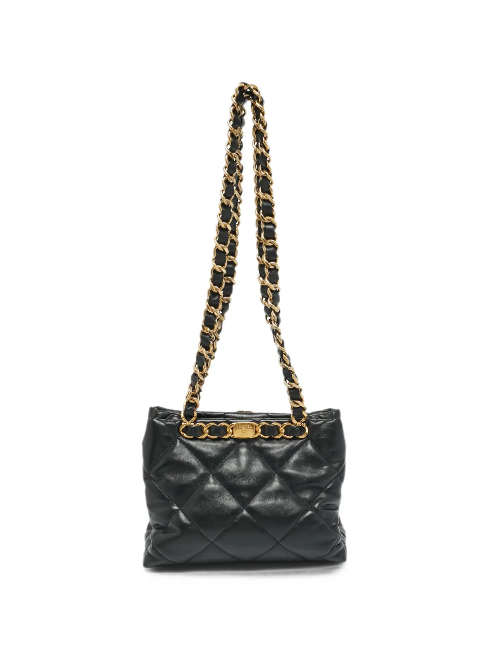 CHANEL Pre-Owned small CC quilted leather shoulder bag - Black