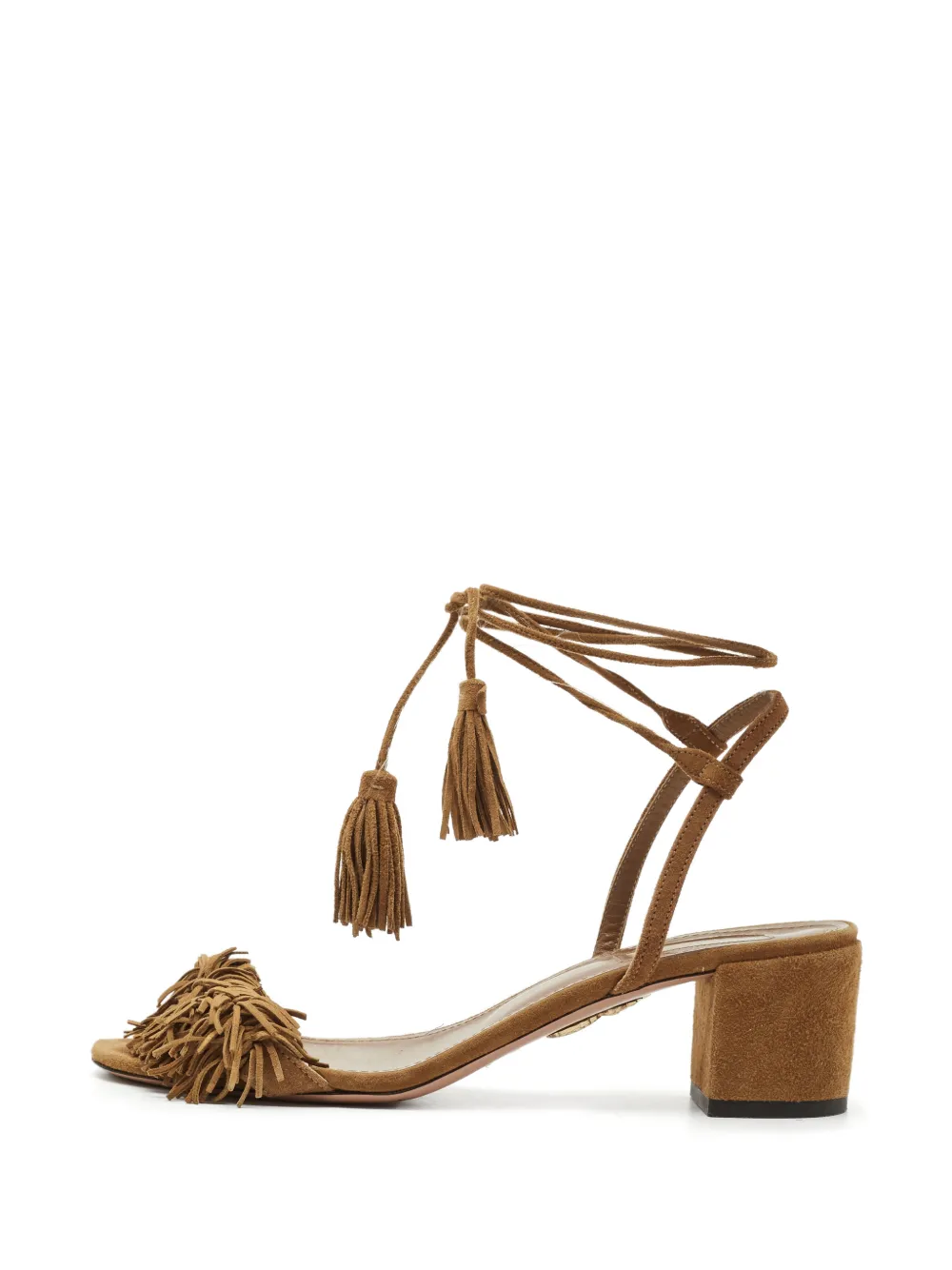 Aquazzura Wild Thing fringe sandals - Marrone