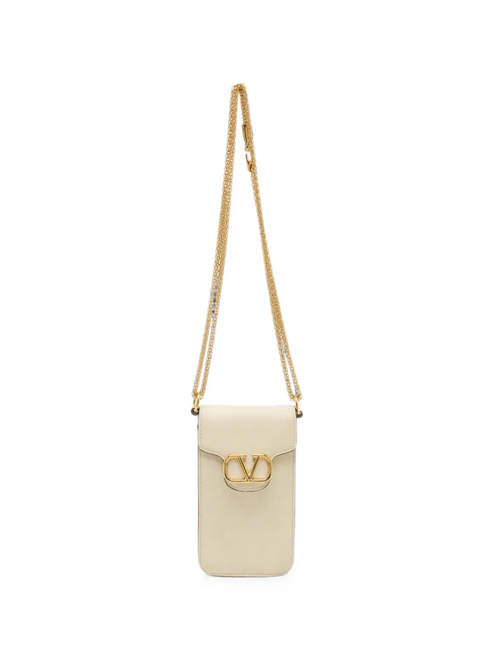 Valentino Garavani Pre-Owned VLogo crossbody bag - Toni neutri