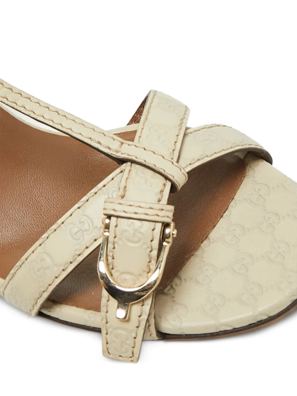 価格改定ラストGUCCI GGスプリーム レディースサンダル　23.5センチ相当 Gucci Pre-Owned GGスプリーム サンダル | ニュートラル | FARFETCH JP