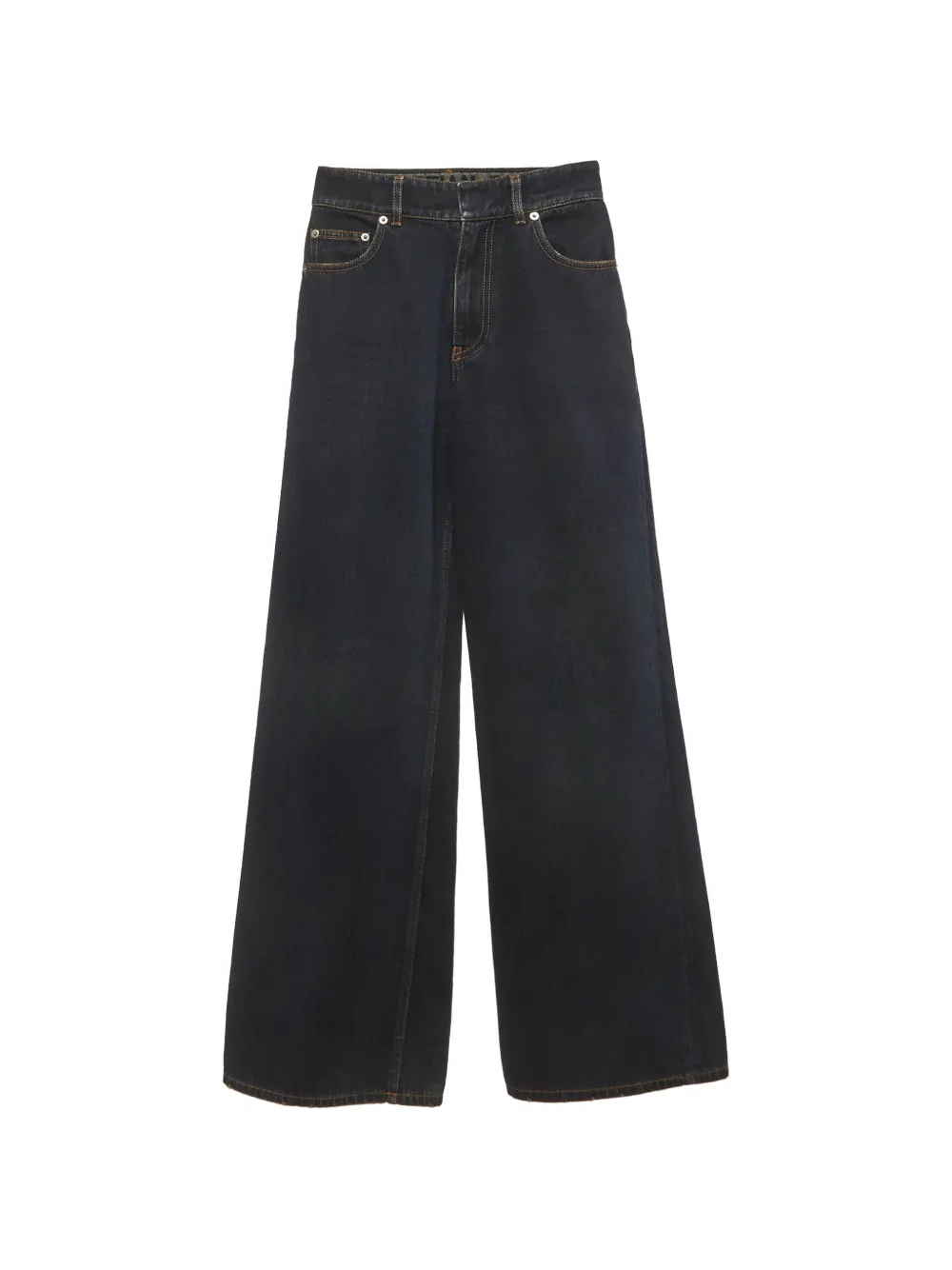 Christian Dior Pre-Owned high-rise wide-leg jeans - Blu