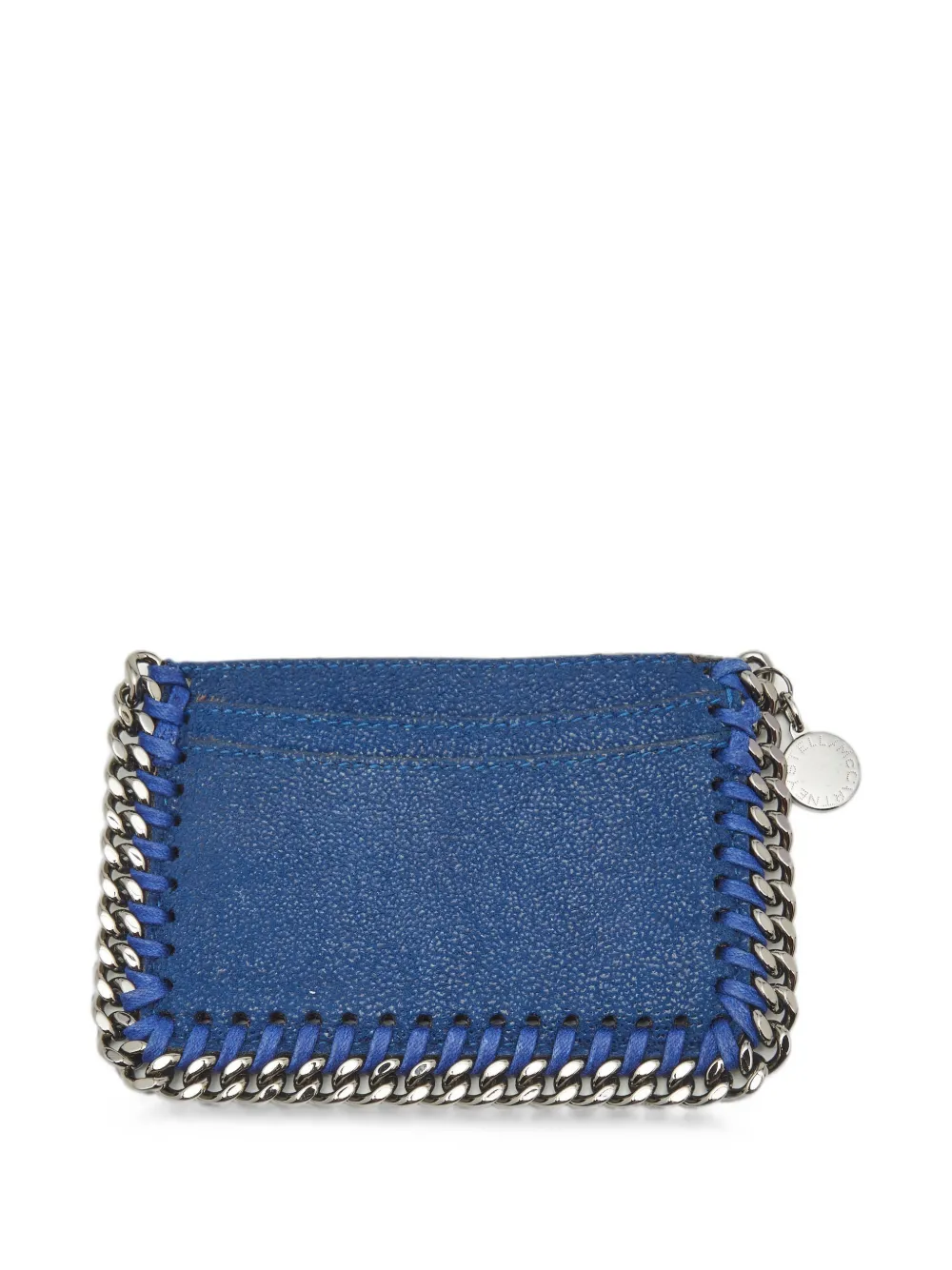 Pre-owned Stella Mccartney Falabella Card Holder In Blue