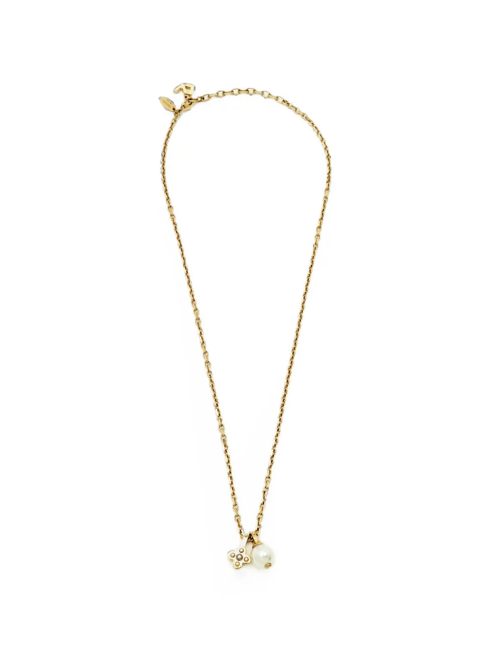 Louis Vuitton Pre-Owned Monogram Flower necklace - Oro