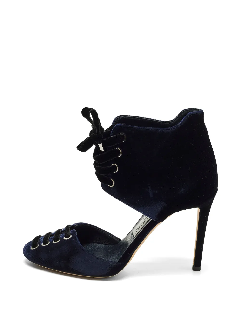 Jimmy Choo Pre-Owned Mari cut-out ankle boots - Blu