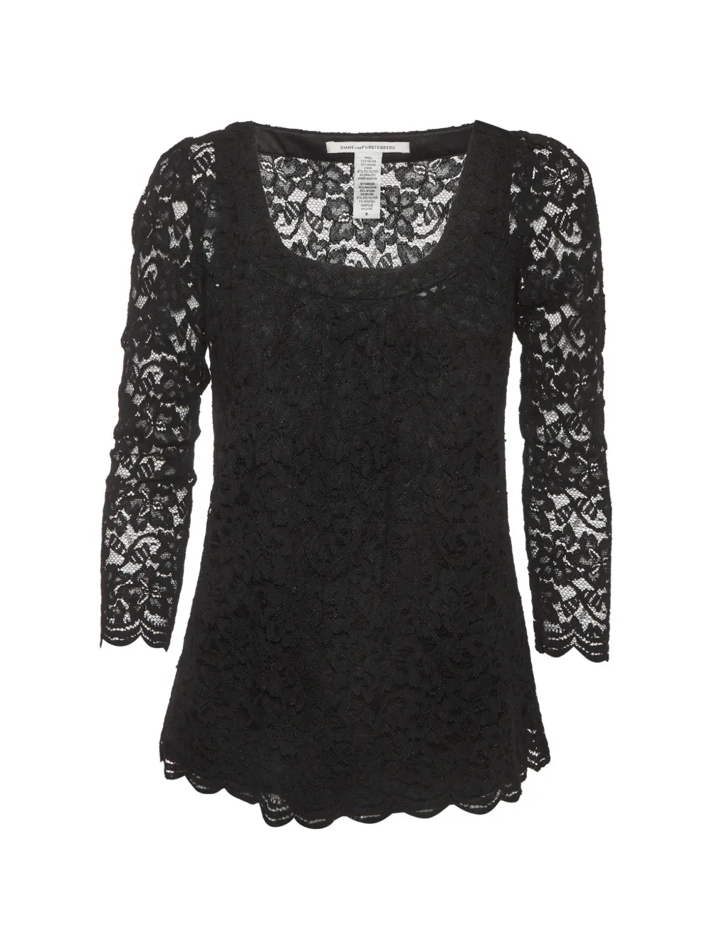 DVF Diane von Furstenberg Hasina lace blouse - Schwarz