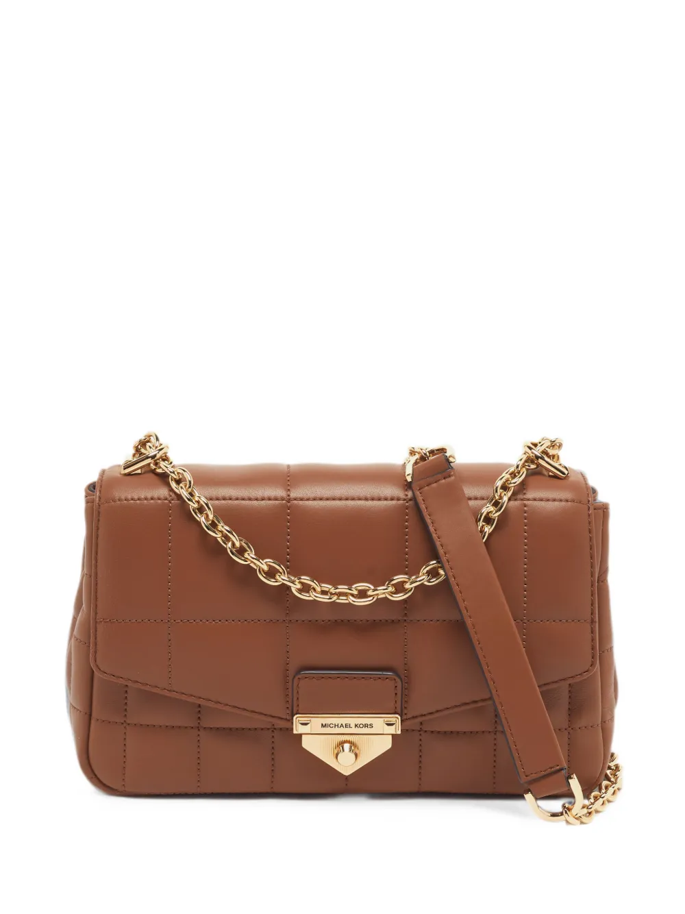 Michael Kors Vintage Soho quilted satchel bag - Braun
