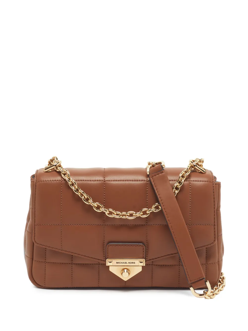 Michael Kors Vintage Soho quilted satchel bag - Braun