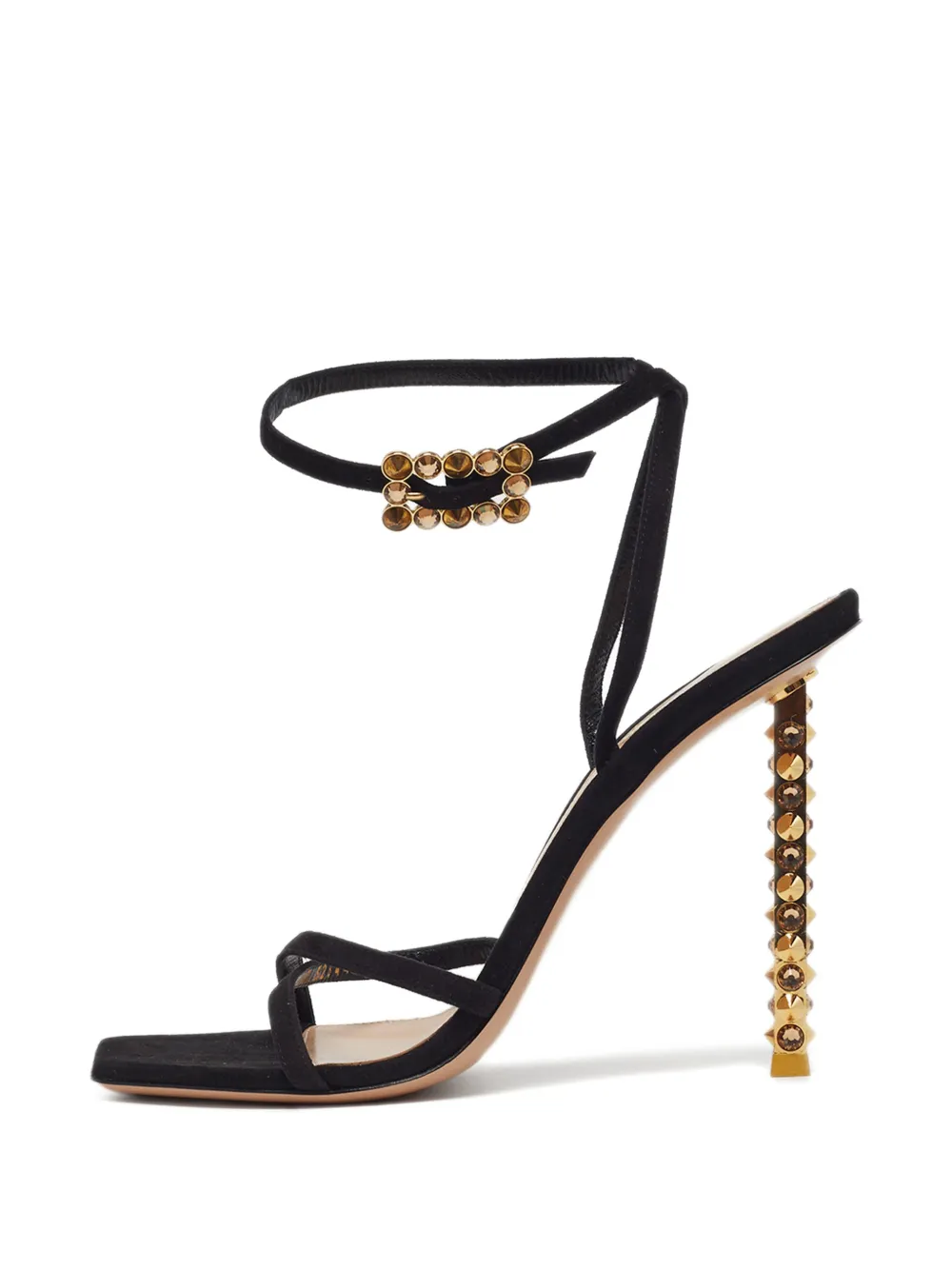 Gianvito Rossi Wonder suede sandals - Black