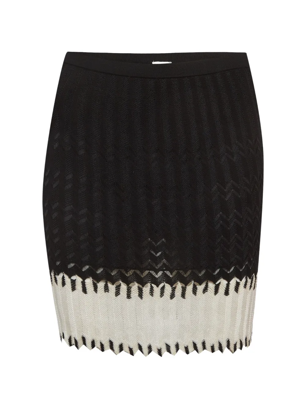 Missoni Pre-Owned zig zag knit skirt - Nero
