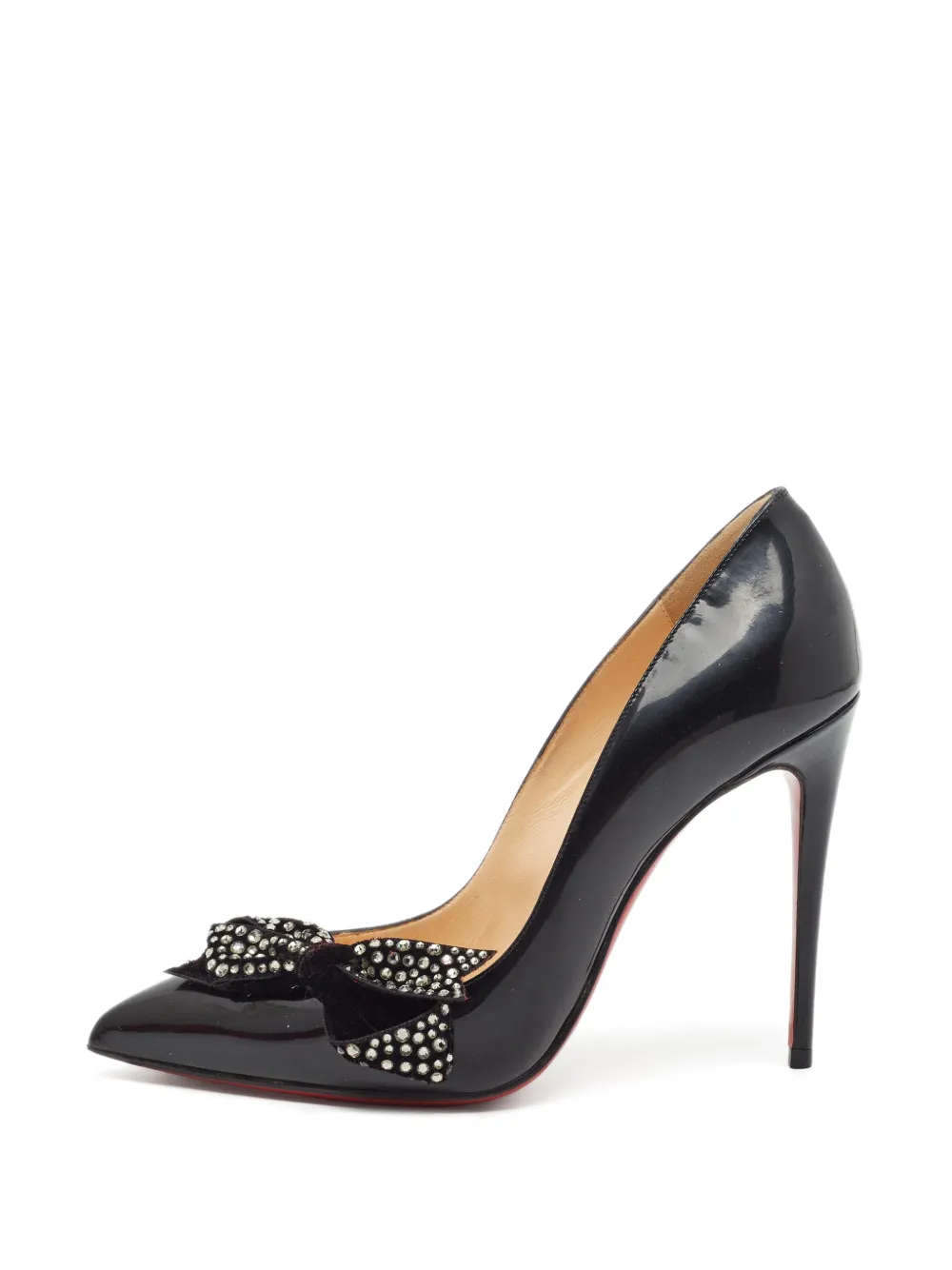 Christian Louboutin Pre-Owned Madame Menule Pumps mit Schleife - Schwarz