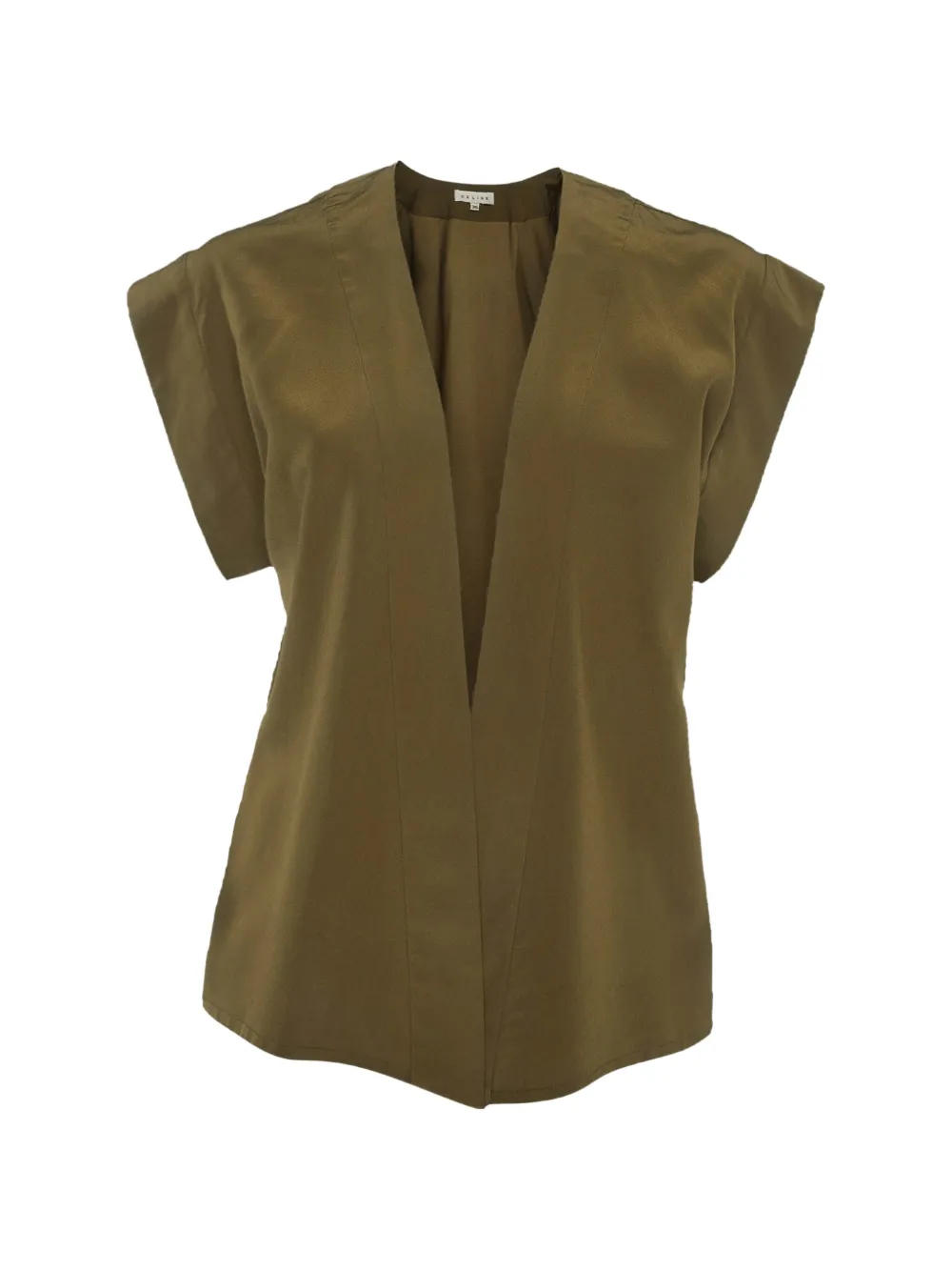 Celine Pre-Owned cap-sleeve blouse - Verde