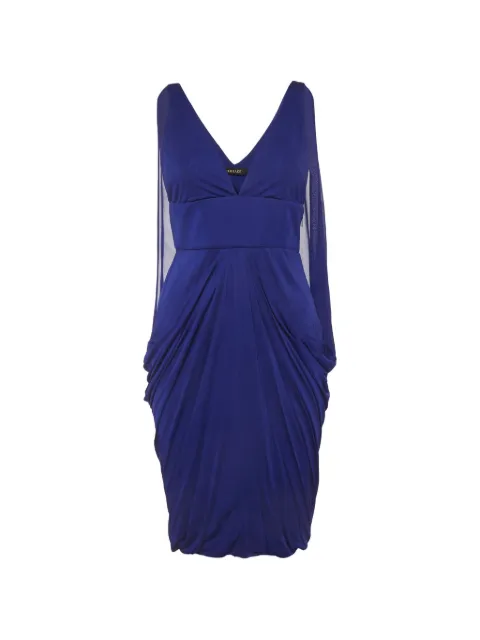 Versace Pre-Owned draped jersey mini dress