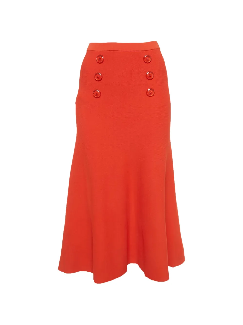 Elisabetta Franchi Gonna svasata in maglia - Arancione