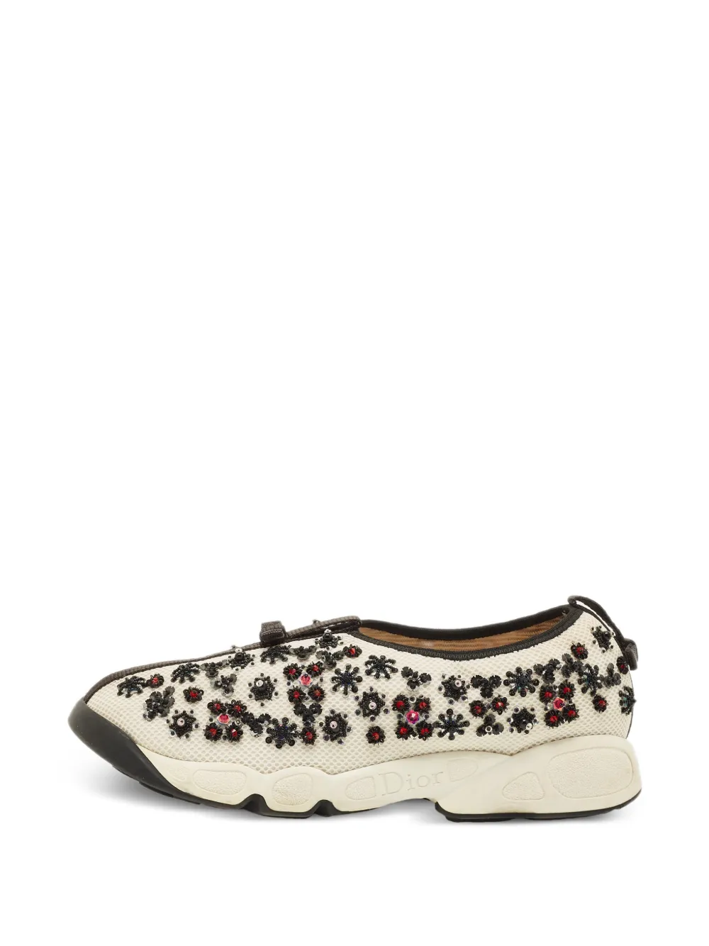 Christian Dior Pre-Owned Fusion Sneakers mit Pailletten - Weiß