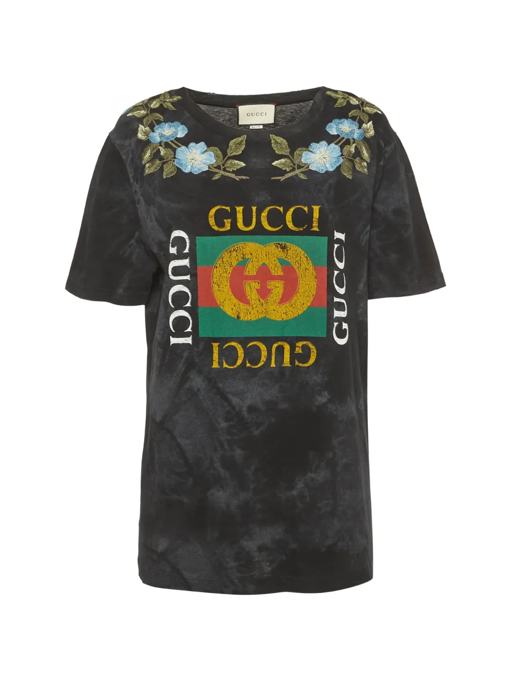 Gucci Pre-Owned embroidered short-sleeve T-shirt - Nero