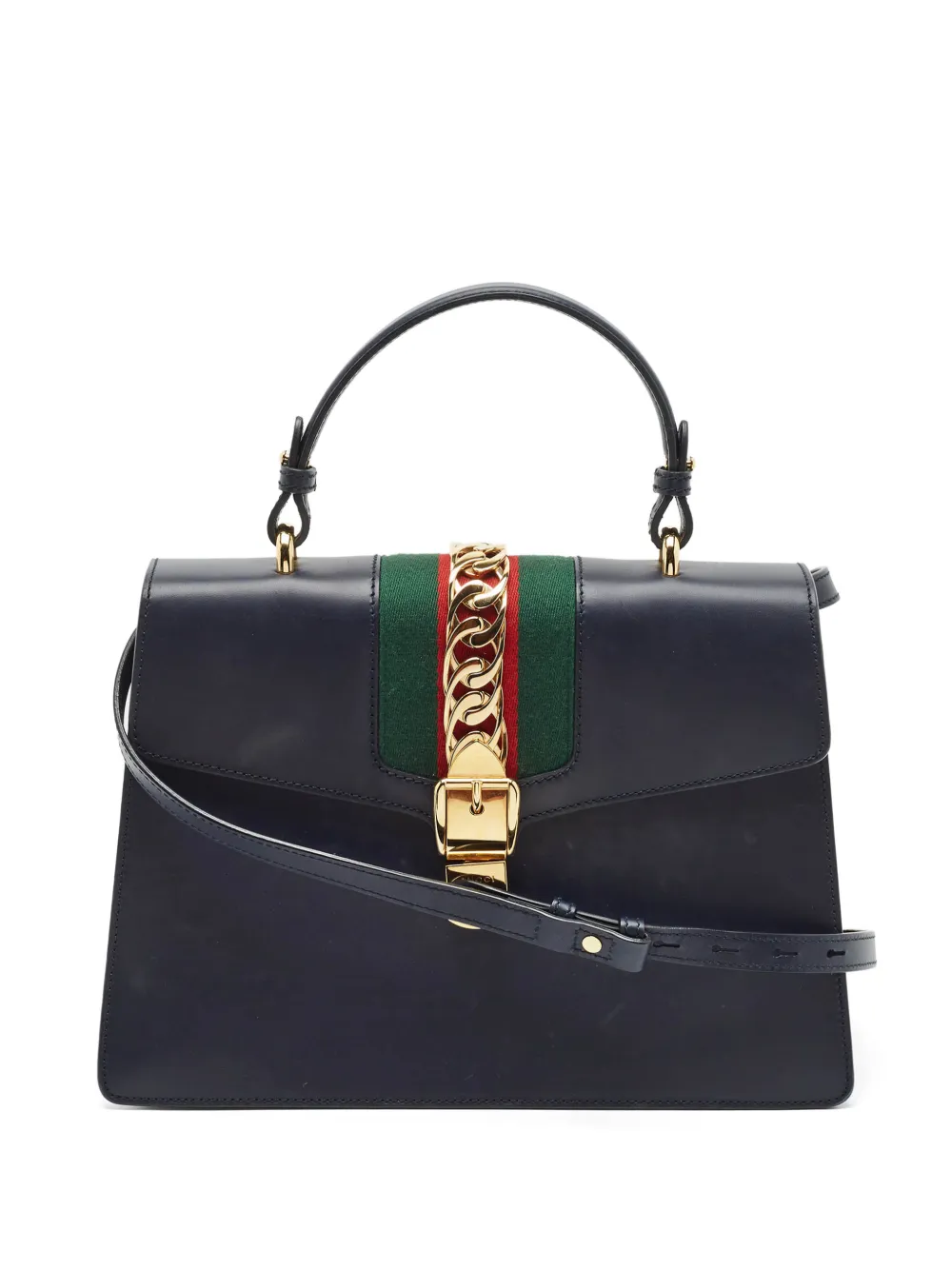 Gucci Pre-Owned Sylvie Web stripe handbag - Blu