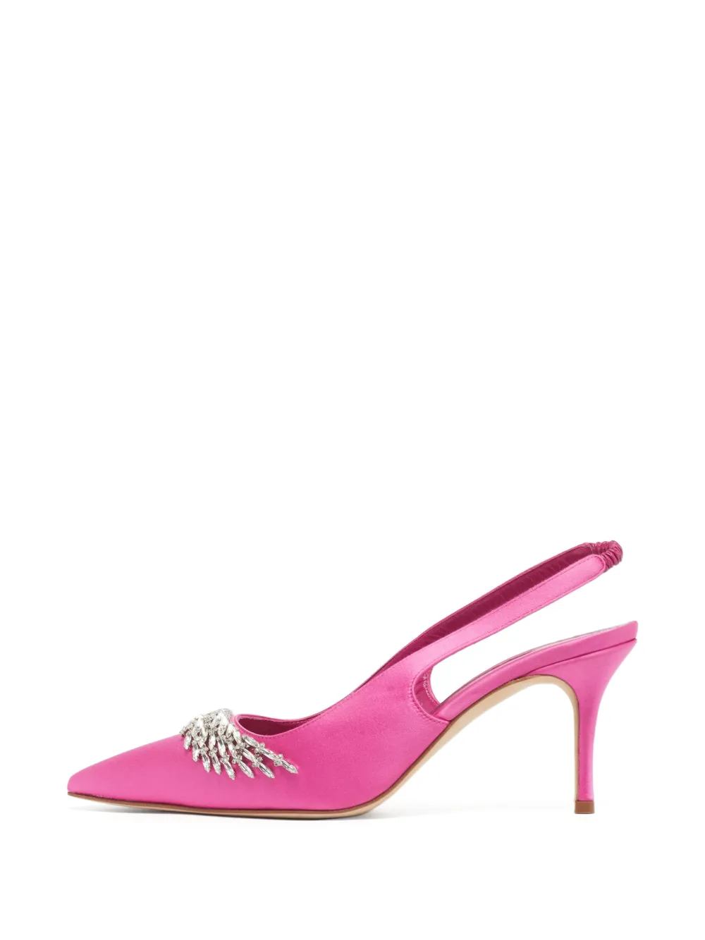 Manolo Blahnik Terala Slingback-Pumps mit Kristallen - Rosa