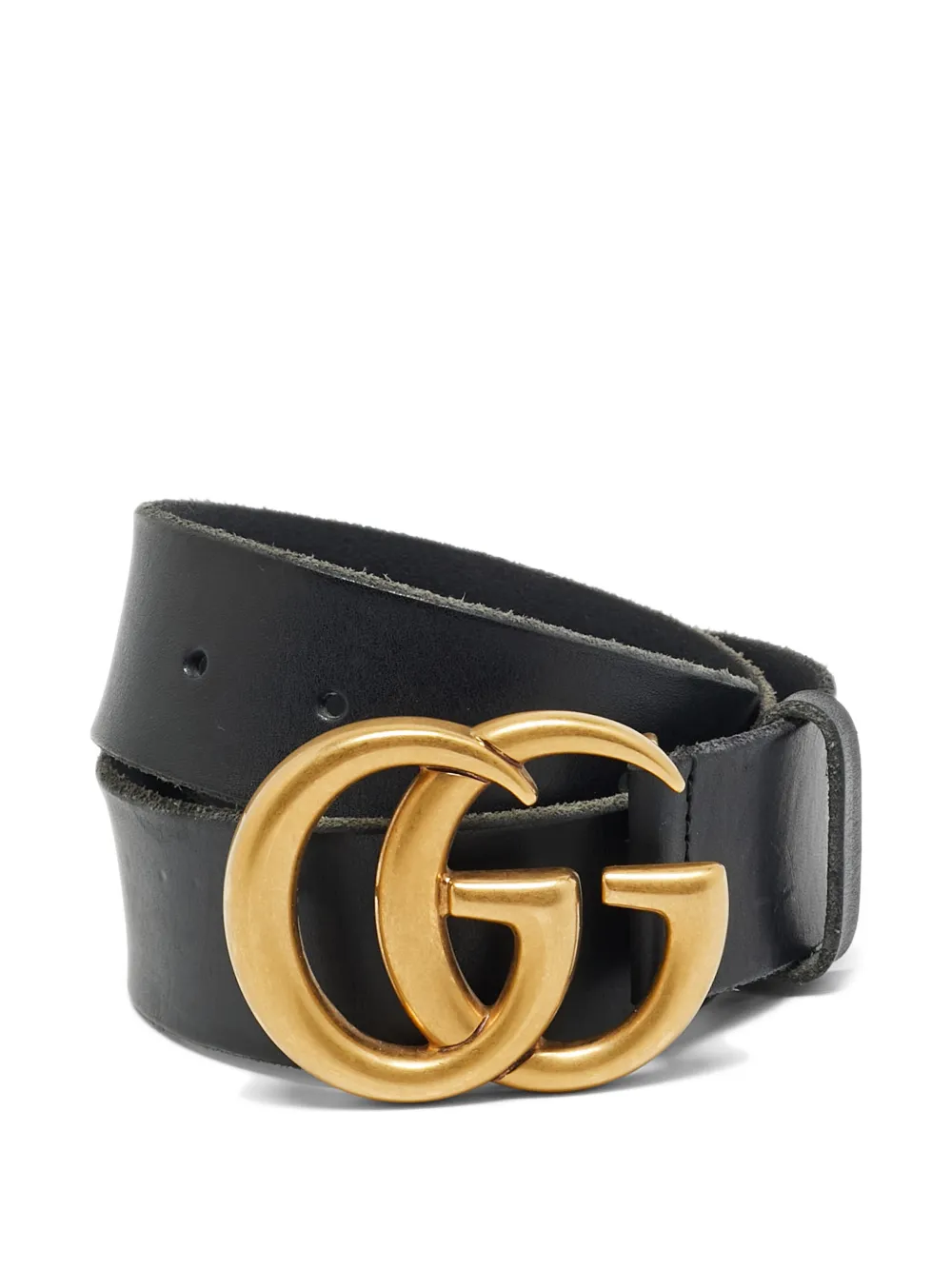 Gucci Pre-Owned GG Marmont leather belt - Nero