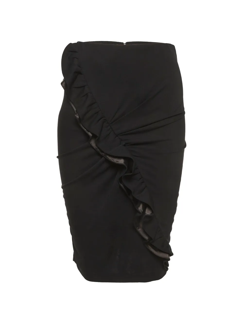 Dolce & Gabbana Pre-Owned ruffle-detail midi skirt - Nero