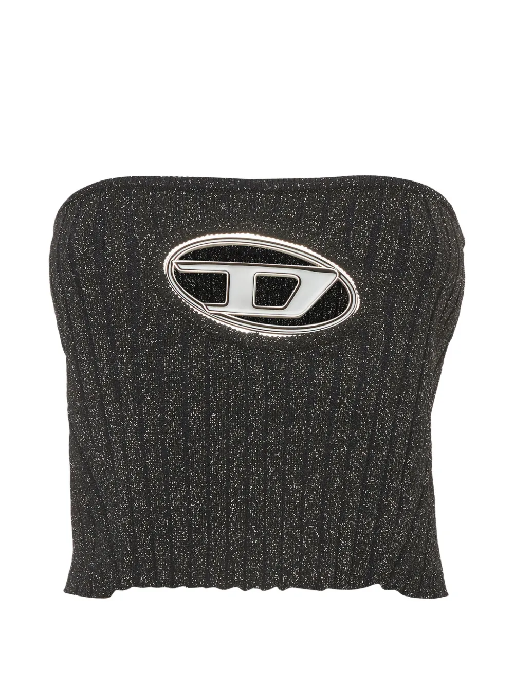 Diesel Oval D tube top - Schwarz