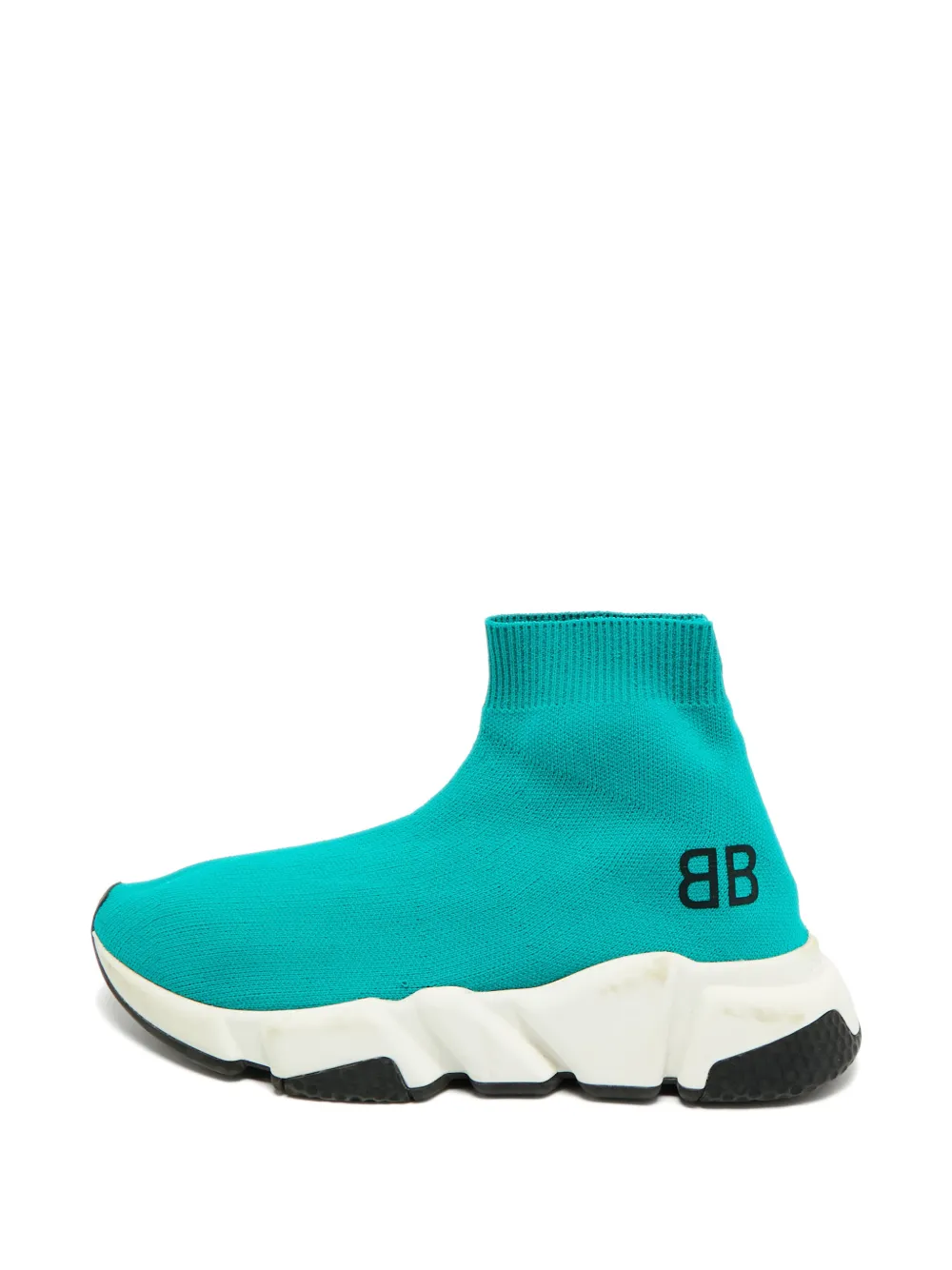 Balenciaga Pre-Owned Slip-On-Sneakers in Strickoptik - Blau