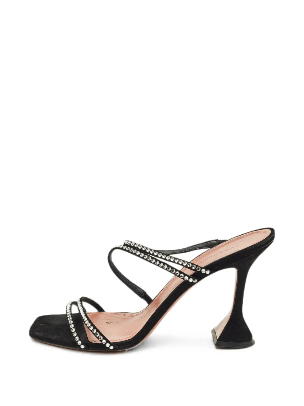 Amina Muaddi Gilda crystal-embellished heeled sandals - Nero