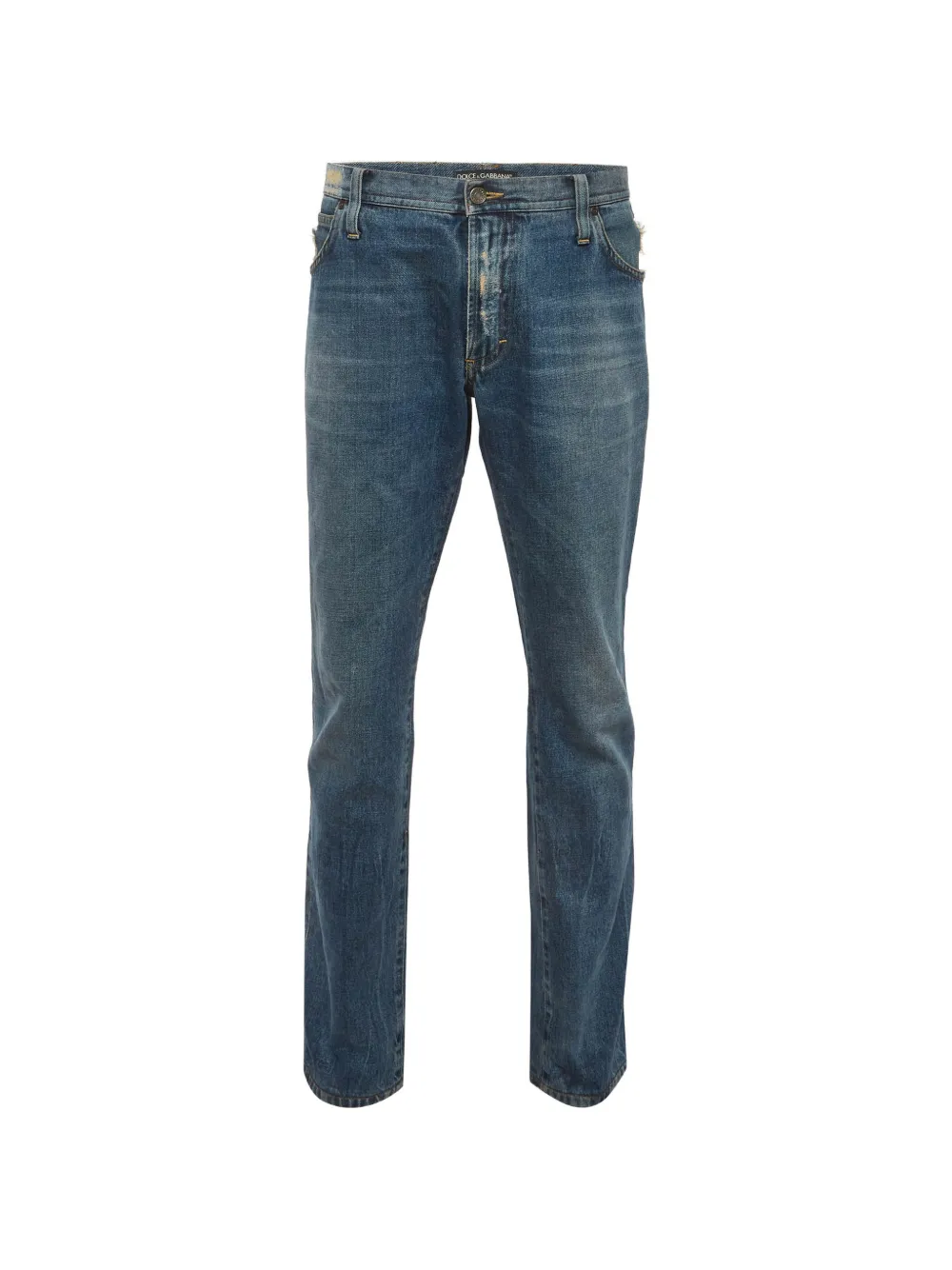 Dolce & Gabbana Pre-Owned Jeans con effetto vissuto - Blu