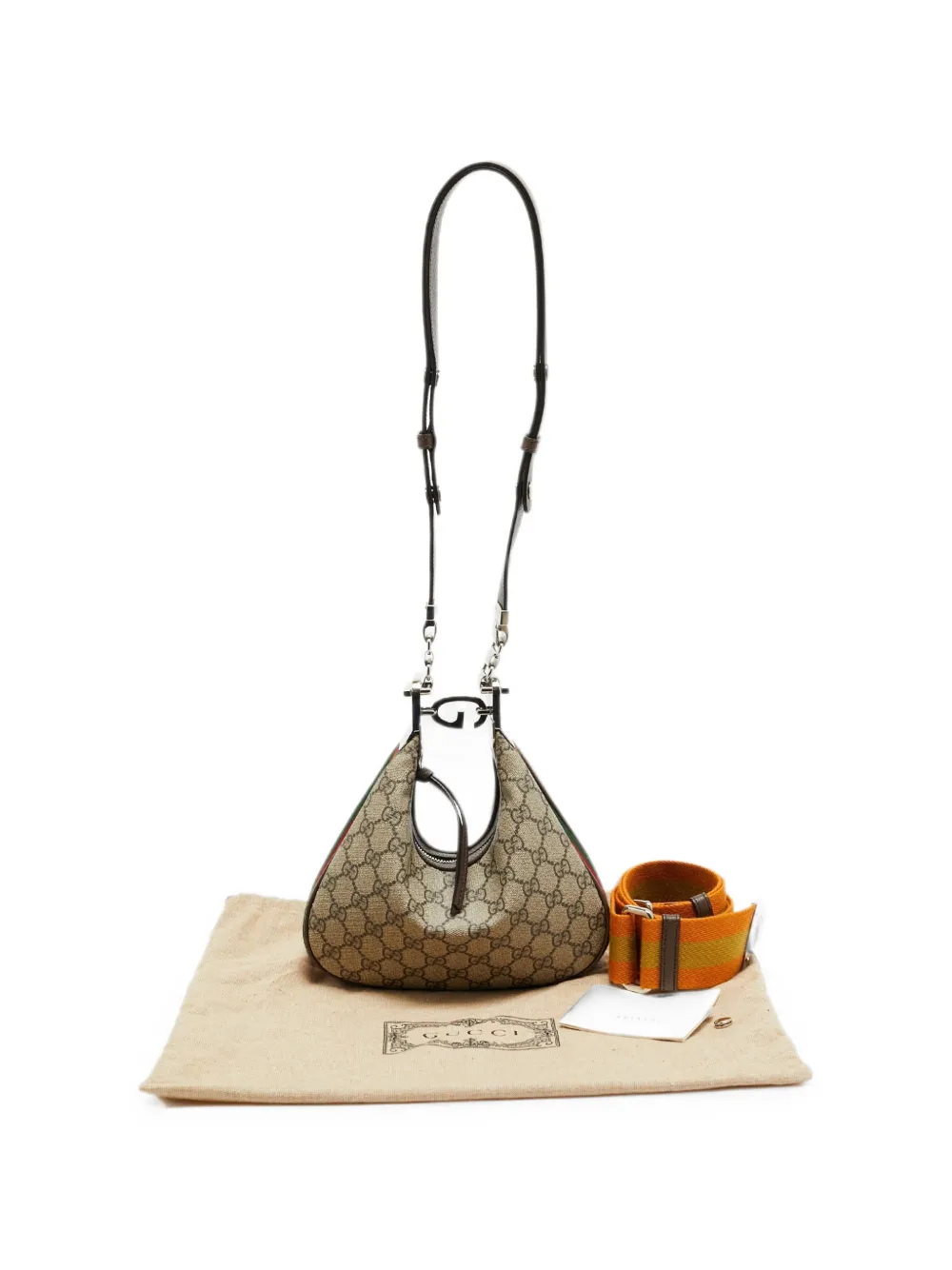 Gucci Pre-Owned グッチ アタッシェ GGスプリーム ショルダーバッグ