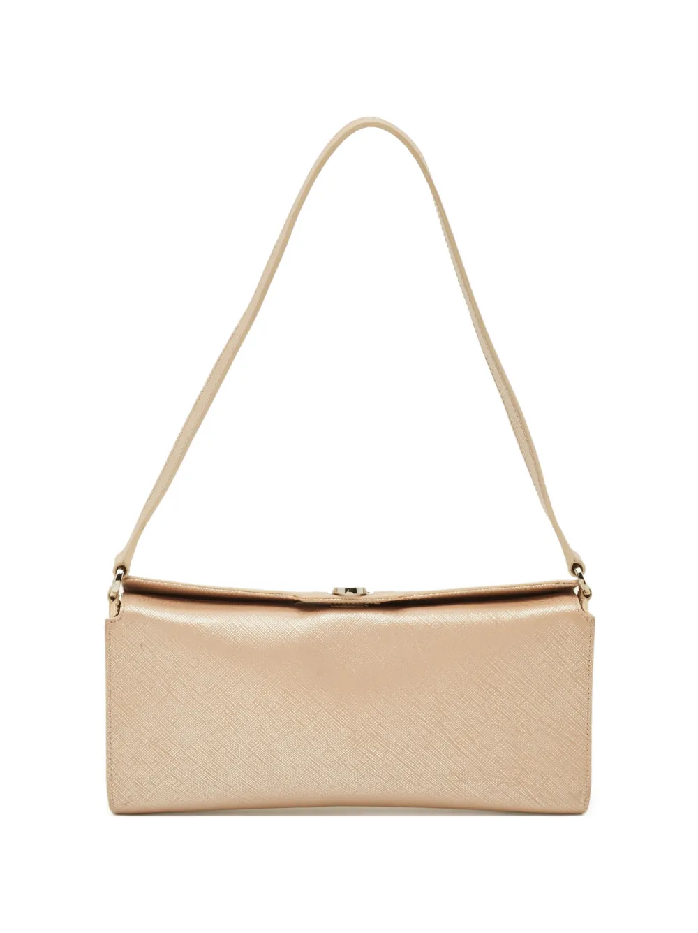 Ferragamo Pre-Owned Gancini Saffiano clutch bag - Toni neutri