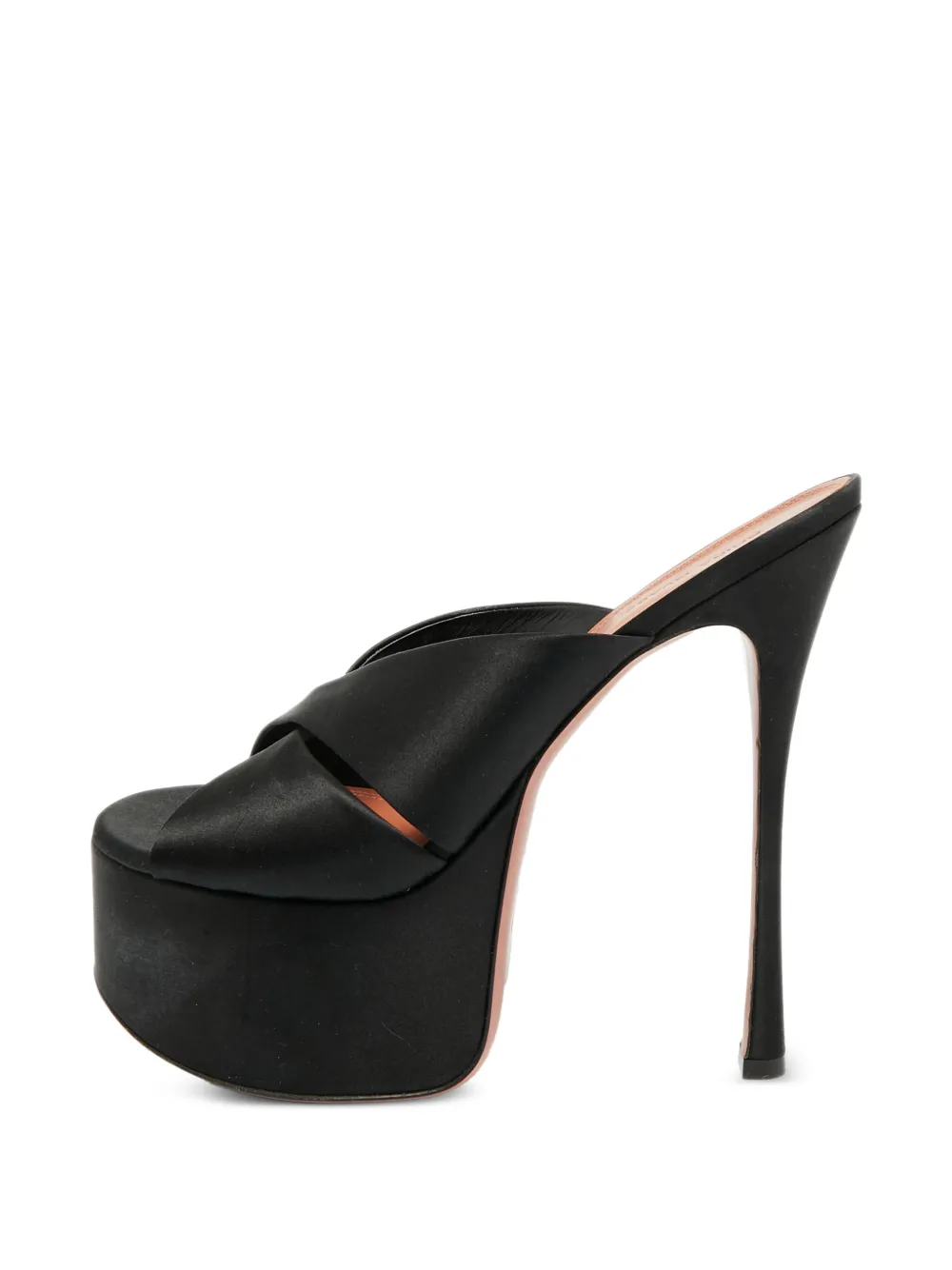 Amina Muaddi Dalida Plateau-Sandalen - Schwarz