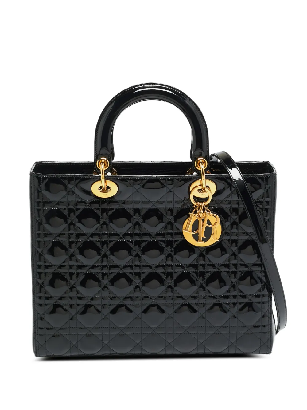 Christian Dior Pre-Owned 2000 Lady Dior Cannage tote bag - Nero