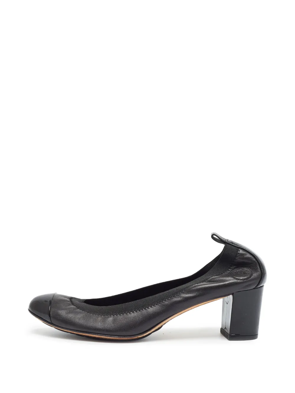 CHANEL Pre-Owned CC block heel pumps - Nero