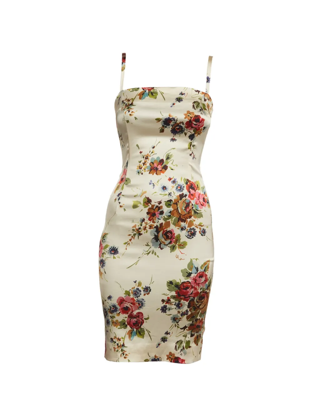 Dolce & Gabbana Pre-Owned floral-print midi dress - Nude