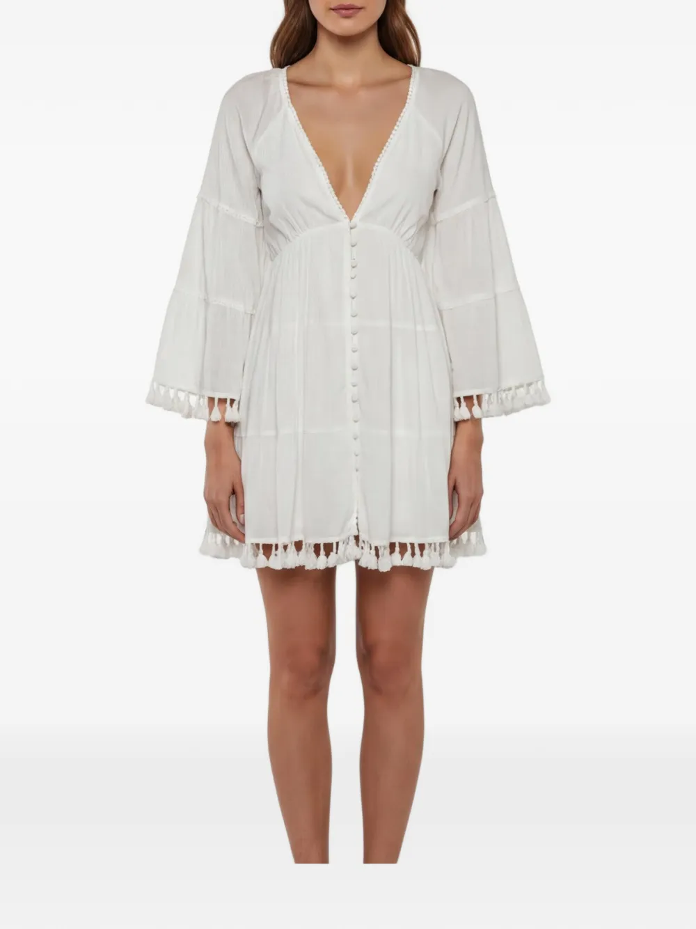 alice + olivia open-back mini dress - Bianco