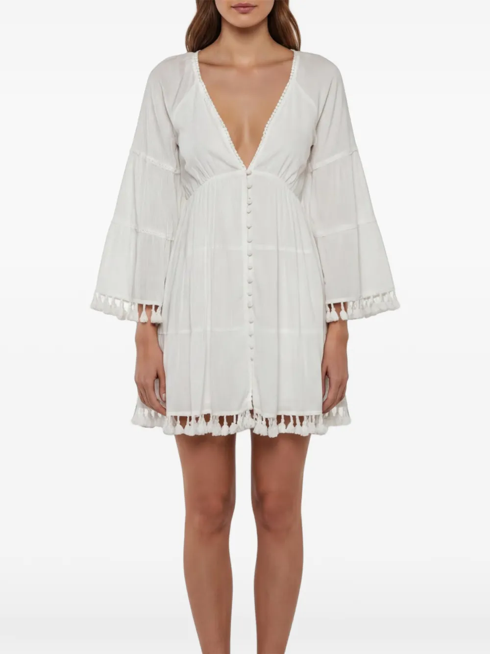 alice + olivia open-back mini dress - White
