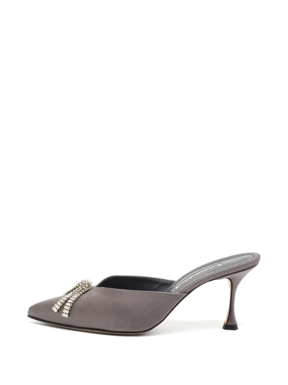 Manolo Blahnik Bambimu crystal-embellished sandals - Grau