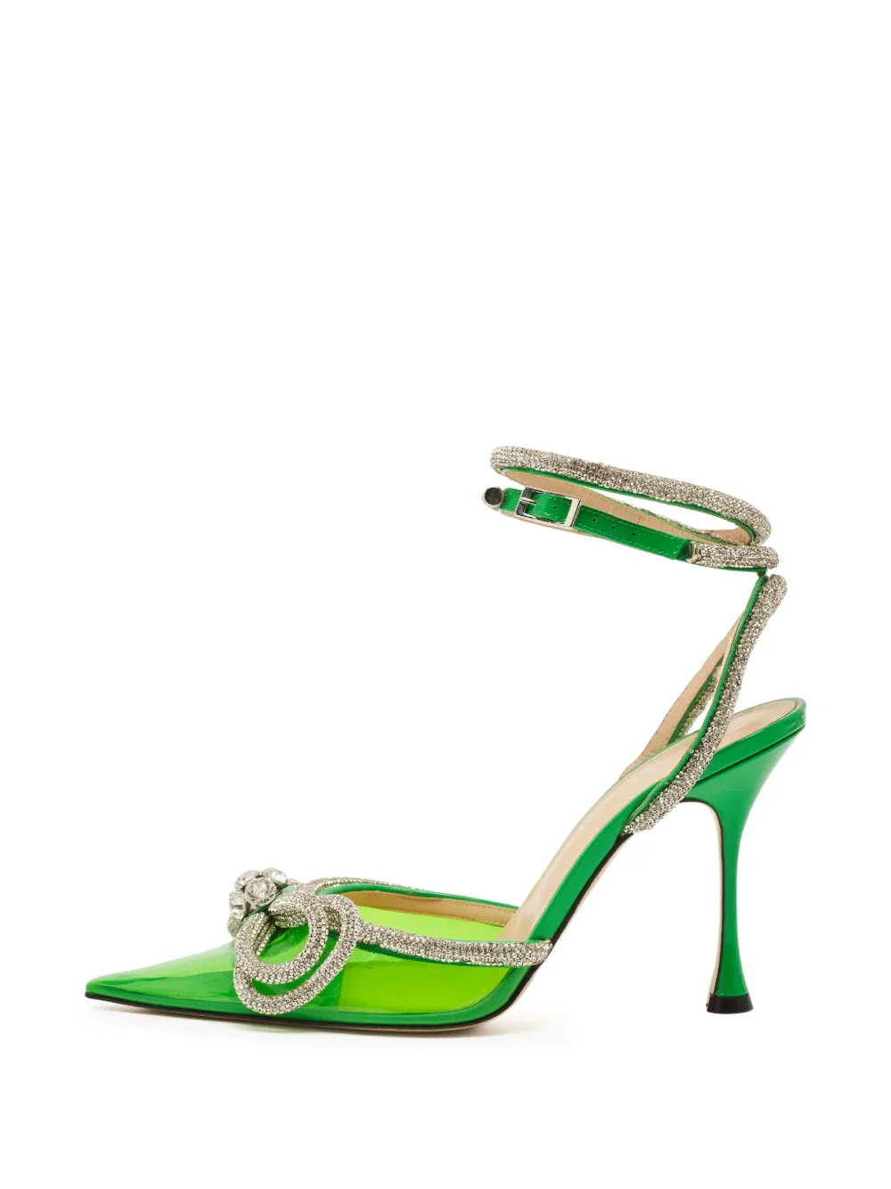 MACH & MACH bow-detail leather pumps - Verde