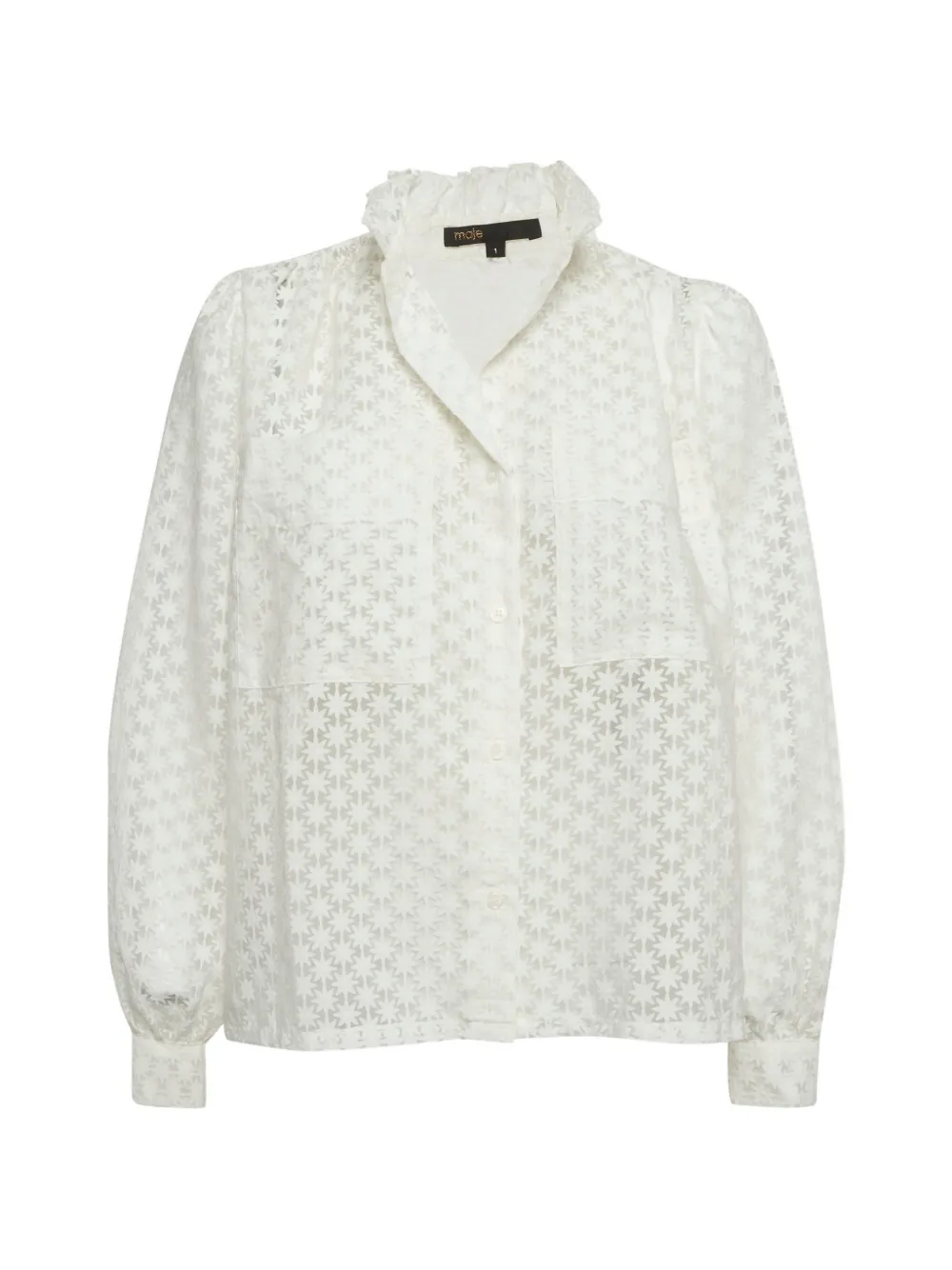 Maje chest-pocket shirt - Bianco