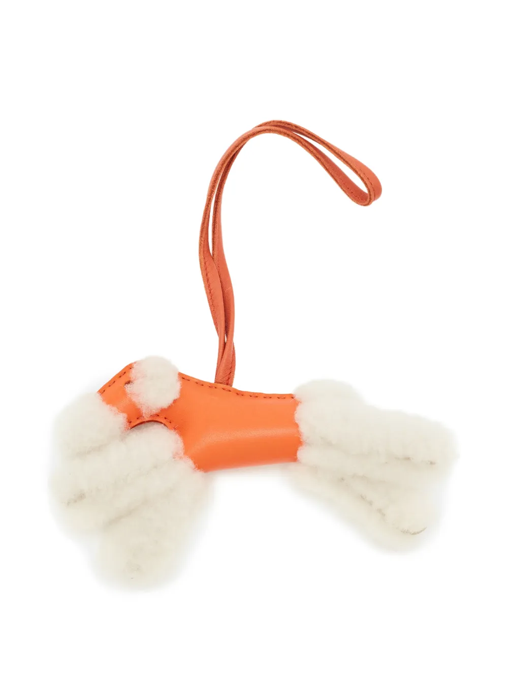 Hermès Pre-Owned Budy leather bag charm - Arancione