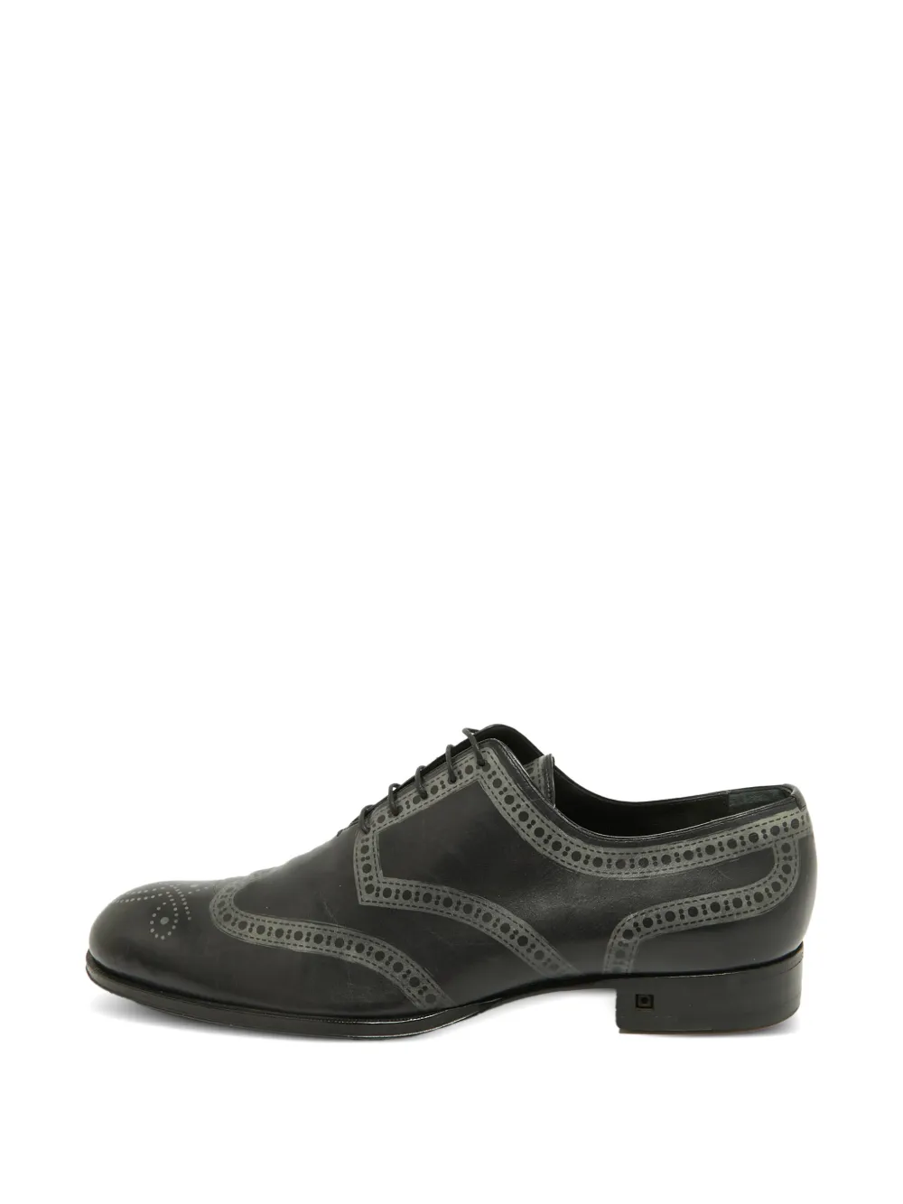 Louis Vuitton Pre-Owned Wing Tips leather Oxford shoes - Schwarz