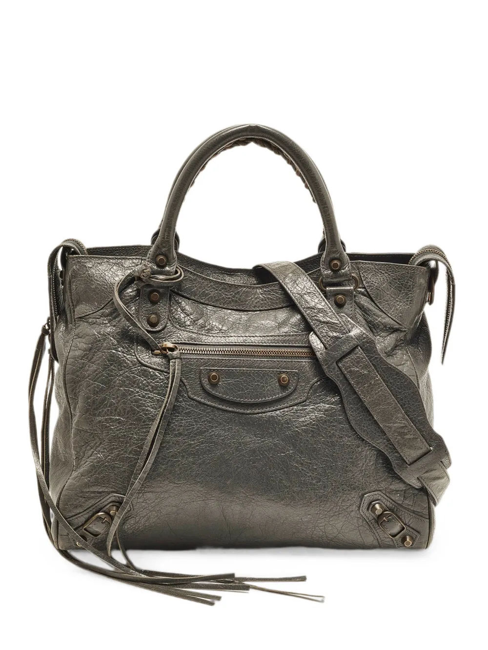 Balenciaga Pre-Owned Velo RH leather tote bag - Grigio