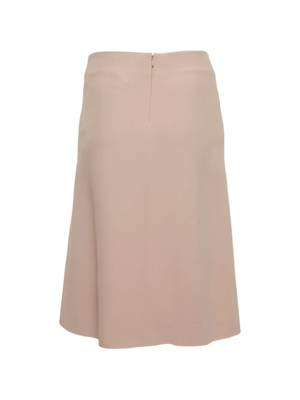 Pre-owned Chloé A-line Crepe Mini Skirt In Neutral