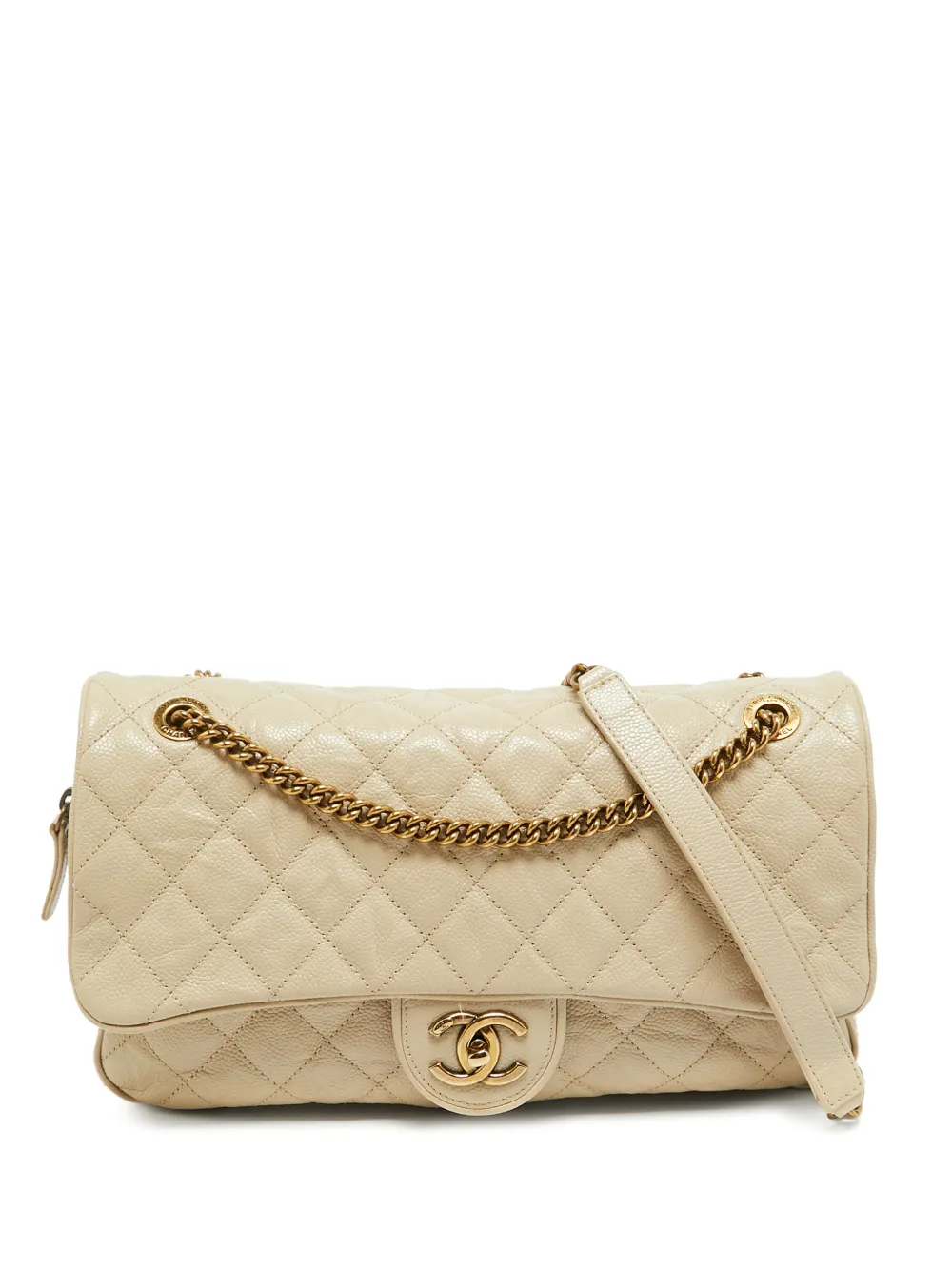 CHANEL Pre-Owned Shiva quilted shoulder bag - Nude