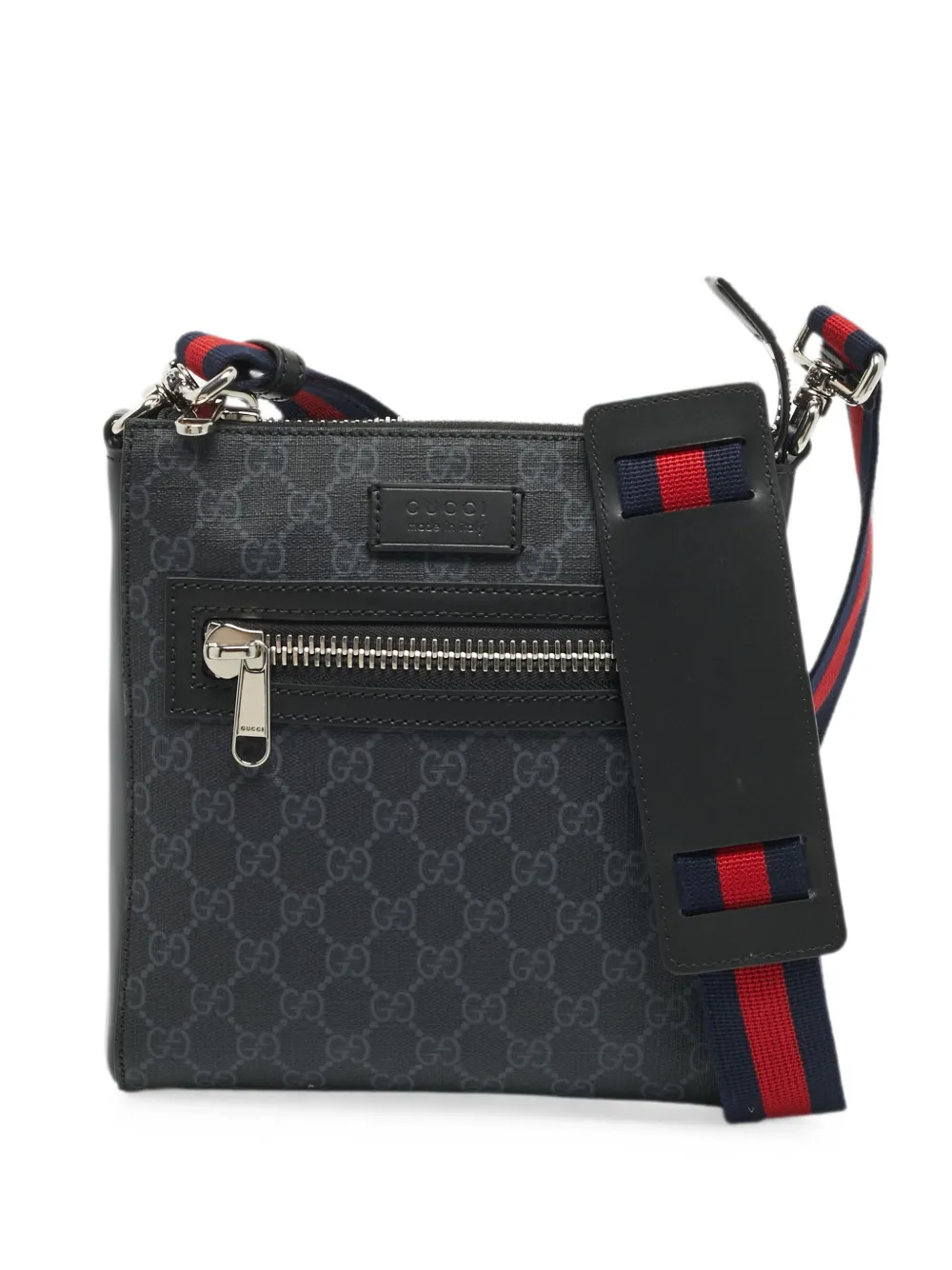 Gucci Pre-Owned small GG Supreme messenger bag - Nero