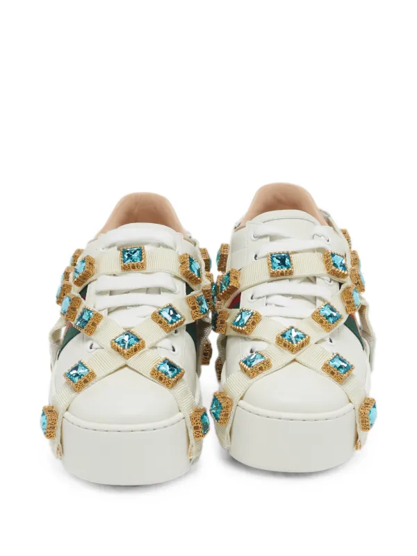 Gucci Pre-Owned Flashtrek crystal-embellished low-top Sneakers