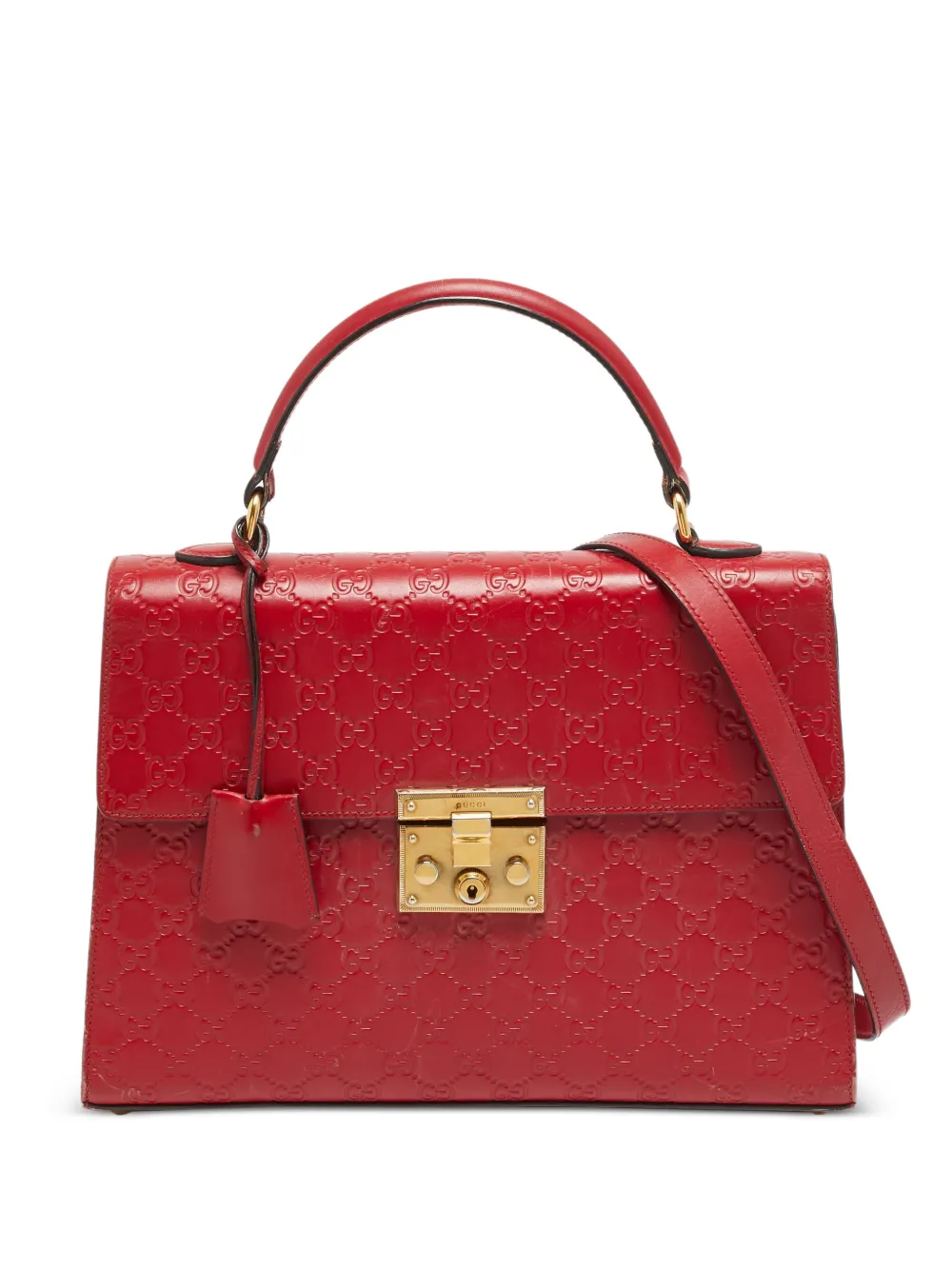 Gucci Pre-Owned Padlock Guccissima tote bag - Rosso