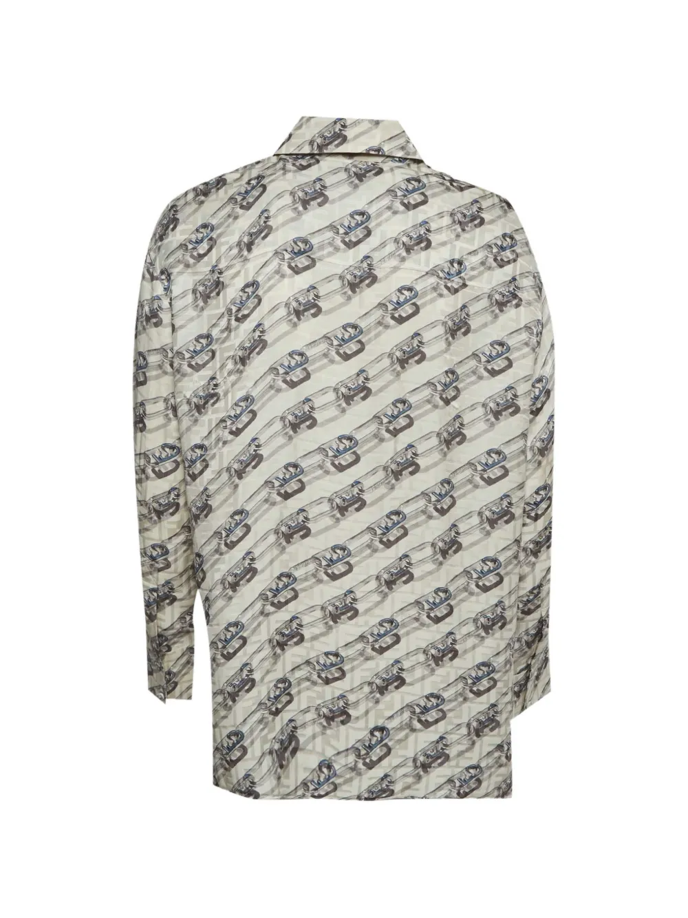 Fendi Pre-Owned Camicia con stampa jacquard - Toni neutri