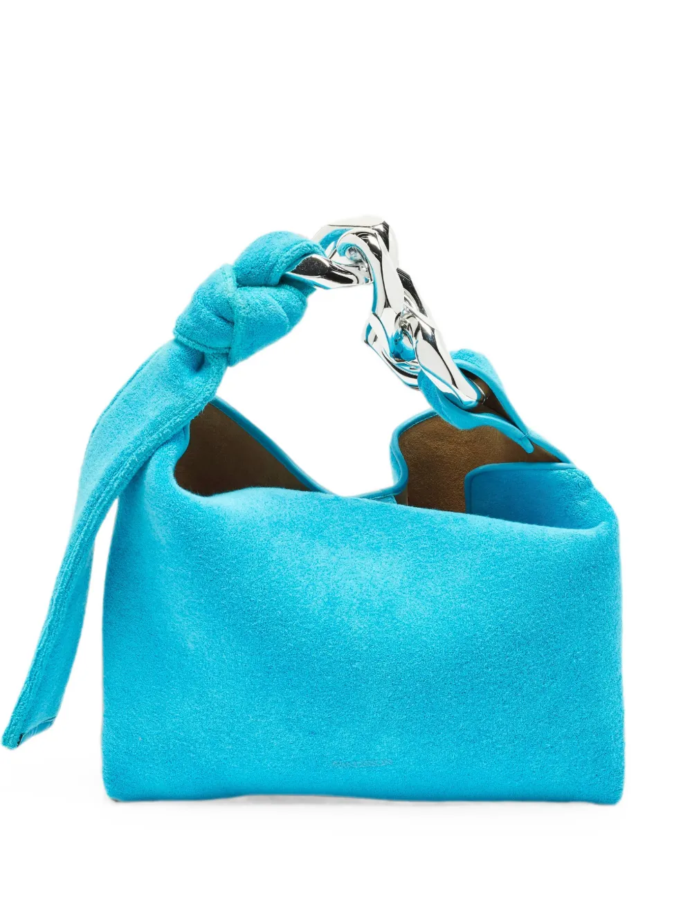 JW Anderson small Chain terry-cloth tote bag - Blue