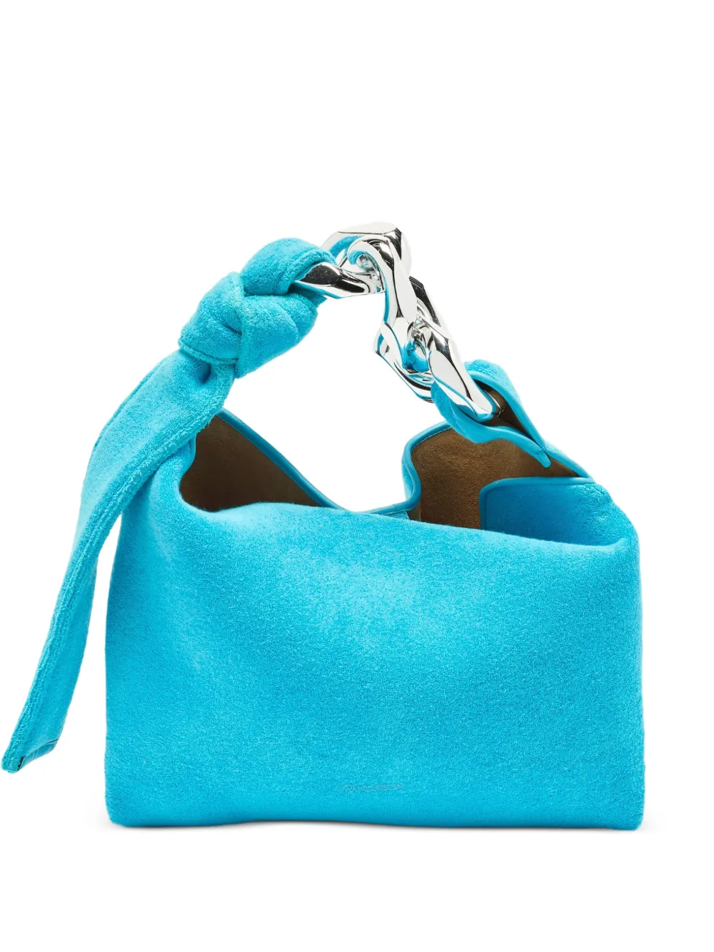 JW Anderson small Chain terry-cloth tote bag - Blau
